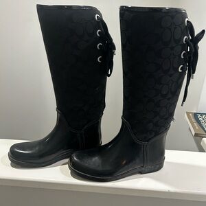 Coach rain boots
